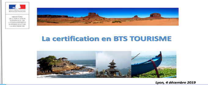 Logo Visioconférence sur la certification du BTS Tourisme